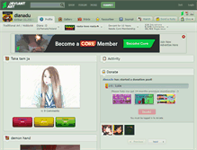 Tablet Screenshot of dianadu.deviantart.com