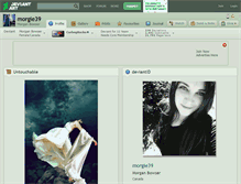 Tablet Screenshot of morgie39.deviantart.com