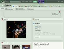 Tablet Screenshot of misslucie.deviantart.com