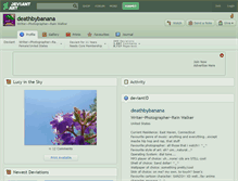 Tablet Screenshot of deathbybanana.deviantart.com