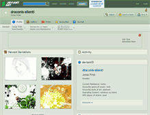Tablet Screenshot of draconis-silenti.deviantart.com