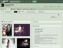 Tablet Screenshot of club-kat-tun.deviantart.com