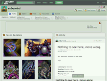 Tablet Screenshot of amberwind.deviantart.com