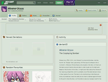 Tablet Screenshot of minene-uryuu.deviantart.com