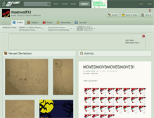 Tablet Screenshot of moonwolf33.deviantart.com