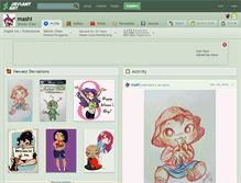 Tablet Screenshot of mashi.deviantart.com