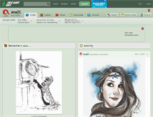 Tablet Screenshot of anazc.deviantart.com