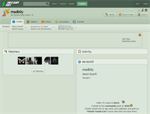 Tablet Screenshot of madb0y.deviantart.com