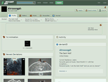 Tablet Screenshot of ahroooogah.deviantart.com