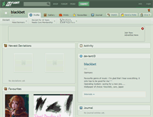 Tablet Screenshot of blackbet.deviantart.com