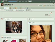 Tablet Screenshot of hatsuharurocks.deviantart.com