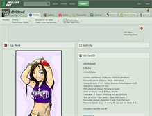 Tablet Screenshot of dividead.deviantart.com