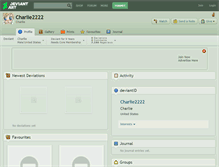 Tablet Screenshot of charlie2222.deviantart.com
