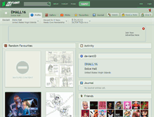 Tablet Screenshot of dhall16.deviantart.com