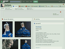 Tablet Screenshot of duchesse.deviantart.com