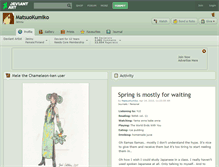 Tablet Screenshot of matsuokumiko.deviantart.com
