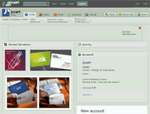 Tablet Screenshot of juxart.deviantart.com