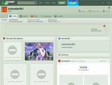 Tablet Screenshot of animefan981.deviantart.com