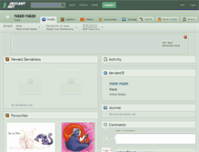 Tablet Screenshot of naze-naze.deviantart.com
