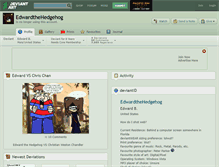 Tablet Screenshot of edwardthehedgehog.deviantart.com