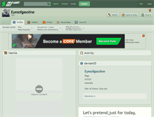 Tablet Screenshot of eyesofgasoline.deviantart.com