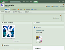 Tablet Screenshot of hornylugiaplz.deviantart.com