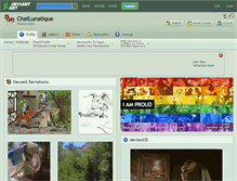Tablet Screenshot of chatlunatique.deviantart.com