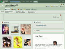 Tablet Screenshot of inuyashakagome12.deviantart.com