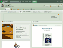 Tablet Screenshot of ddawg192.deviantart.com