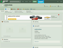 Tablet Screenshot of andrewboss.deviantart.com