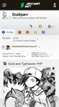 Mobile Screenshot of duskpaw.deviantart.com