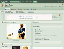 Tablet Screenshot of casey-renee.deviantart.com