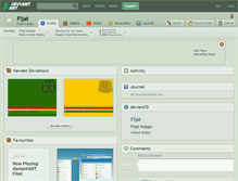 Tablet Screenshot of fijat.deviantart.com