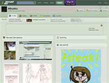 Tablet Screenshot of mikuaku.deviantart.com