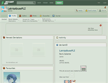 Tablet Screenshot of latviaabuseplz.deviantart.com