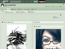 Tablet Screenshot of lost-wonderland.deviantart.com