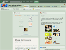 Tablet Screenshot of new-anime-artists.deviantart.com