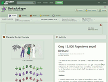 Tablet Screenshot of blackaciddragon.deviantart.com