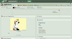 Desktop Screenshot of knight-power.deviantart.com