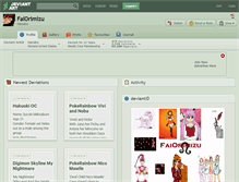 Tablet Screenshot of faiorimizu.deviantart.com