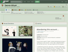 Tablet Screenshot of daewen-hithuial.deviantart.com