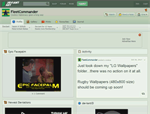 Tablet Screenshot of fleetcommander.deviantart.com