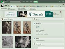Tablet Screenshot of cparks.deviantart.com