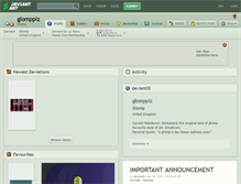 Tablet Screenshot of glompplz.deviantart.com
