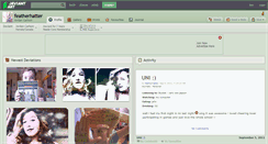 Desktop Screenshot of featherhatter.deviantart.com