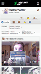 Mobile Screenshot of featherhatter.deviantart.com