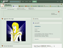 Tablet Screenshot of mitsukeru.deviantart.com