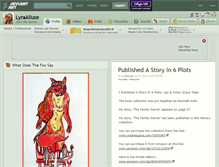 Tablet Screenshot of lyraalluse.deviantart.com