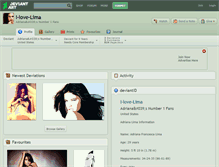 Tablet Screenshot of i-love-lima.deviantart.com