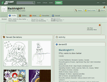 Tablet Screenshot of blackknight911.deviantart.com